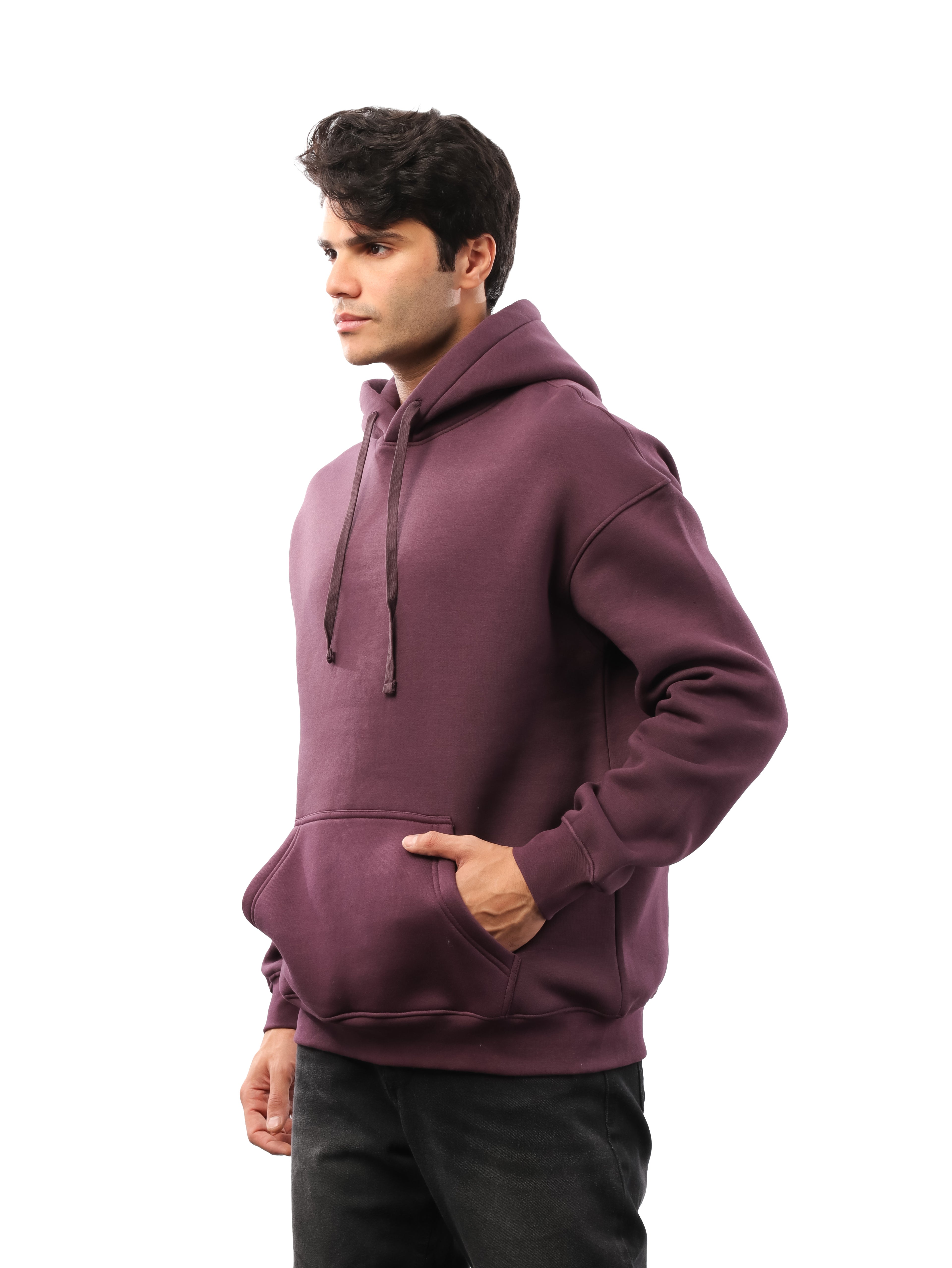 هودي سادة اوفر سايز