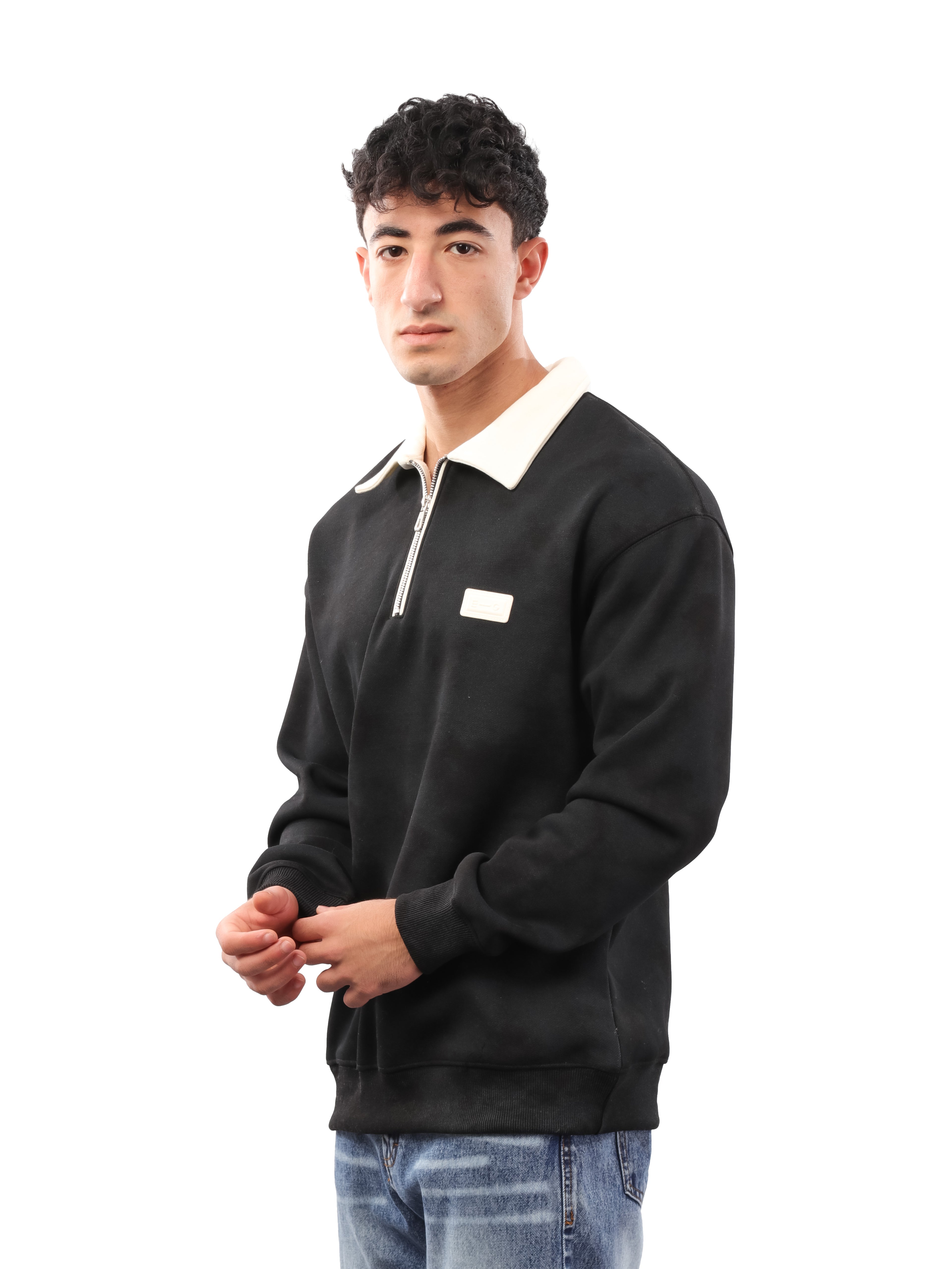 سويت شيرت مموه بياقة - eg