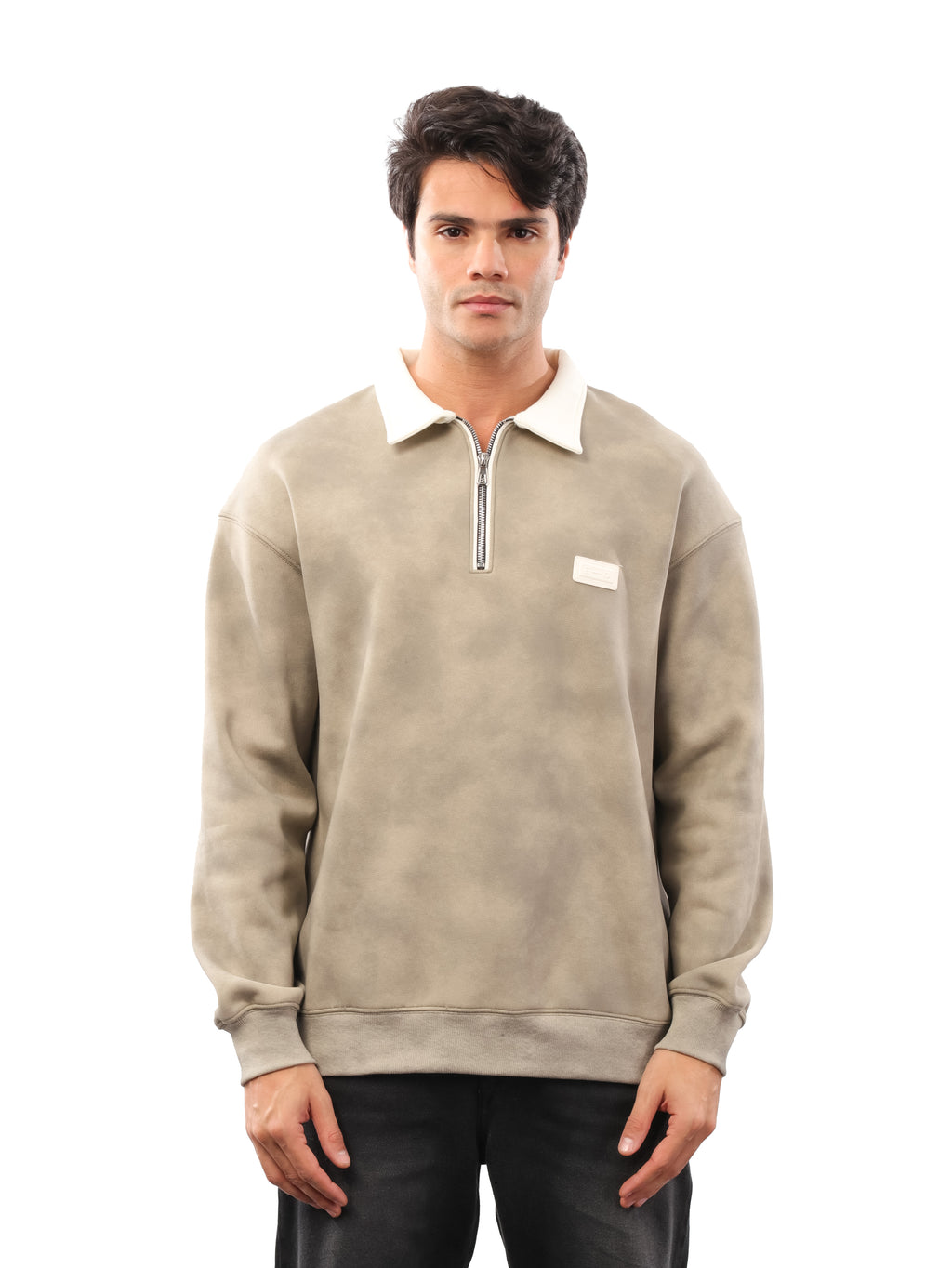 سويت شيرت مموه بياقة - eg