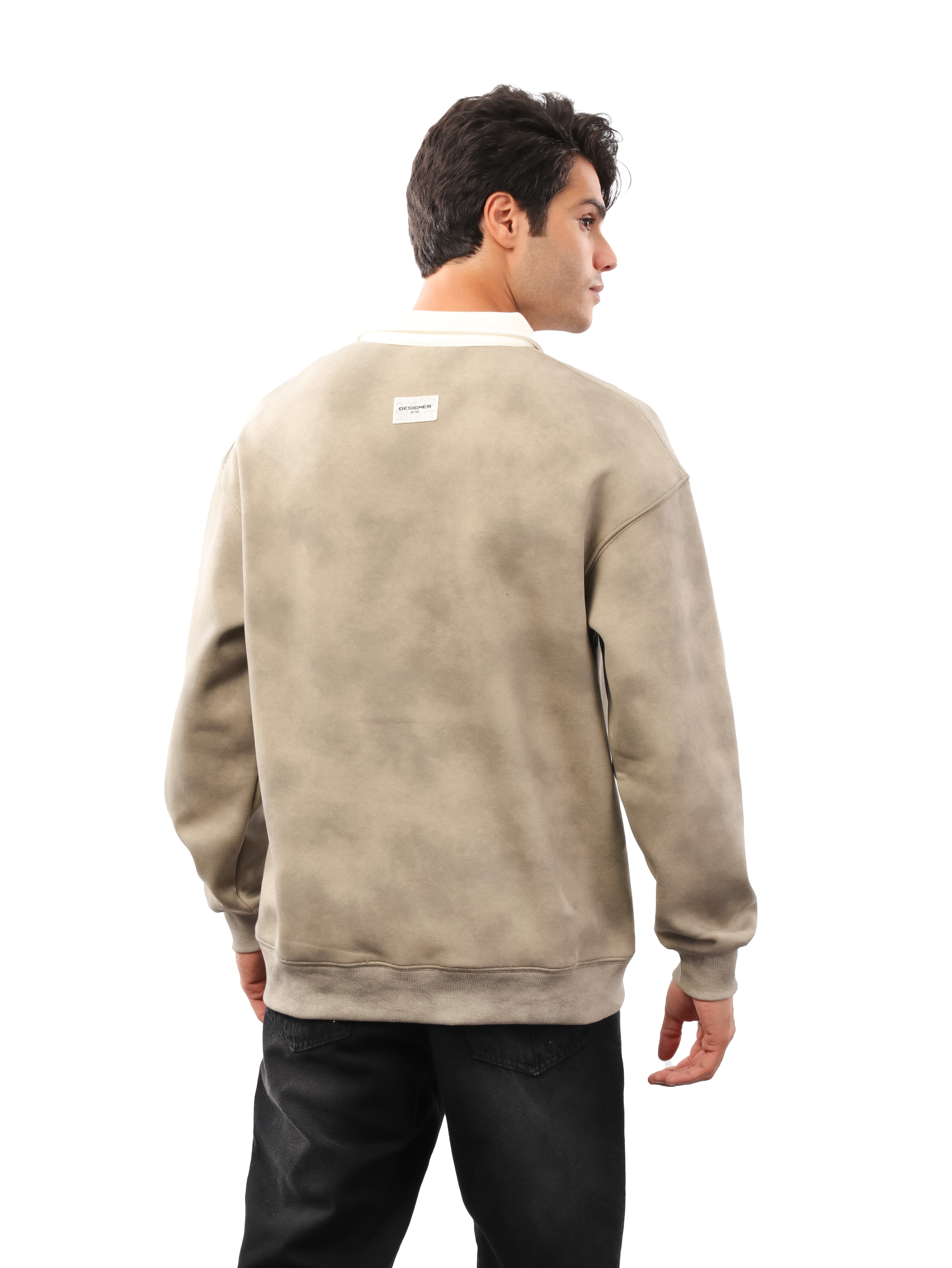 سويت شيرت مموه بياقة - eg