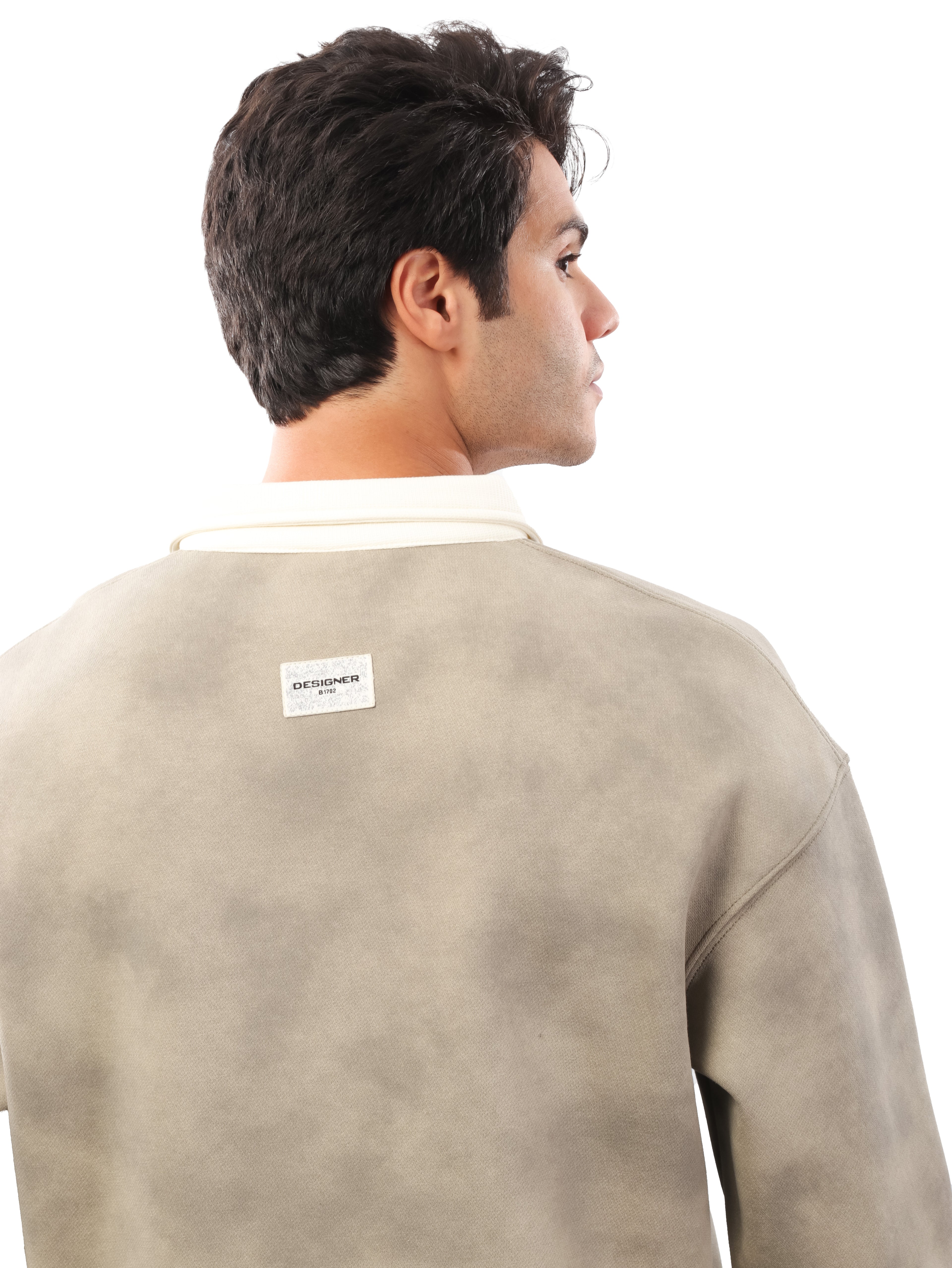 سويت شيرت مموه بياقة - eg