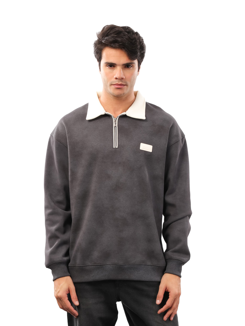 سويت شيرت مموه بياقة - eg