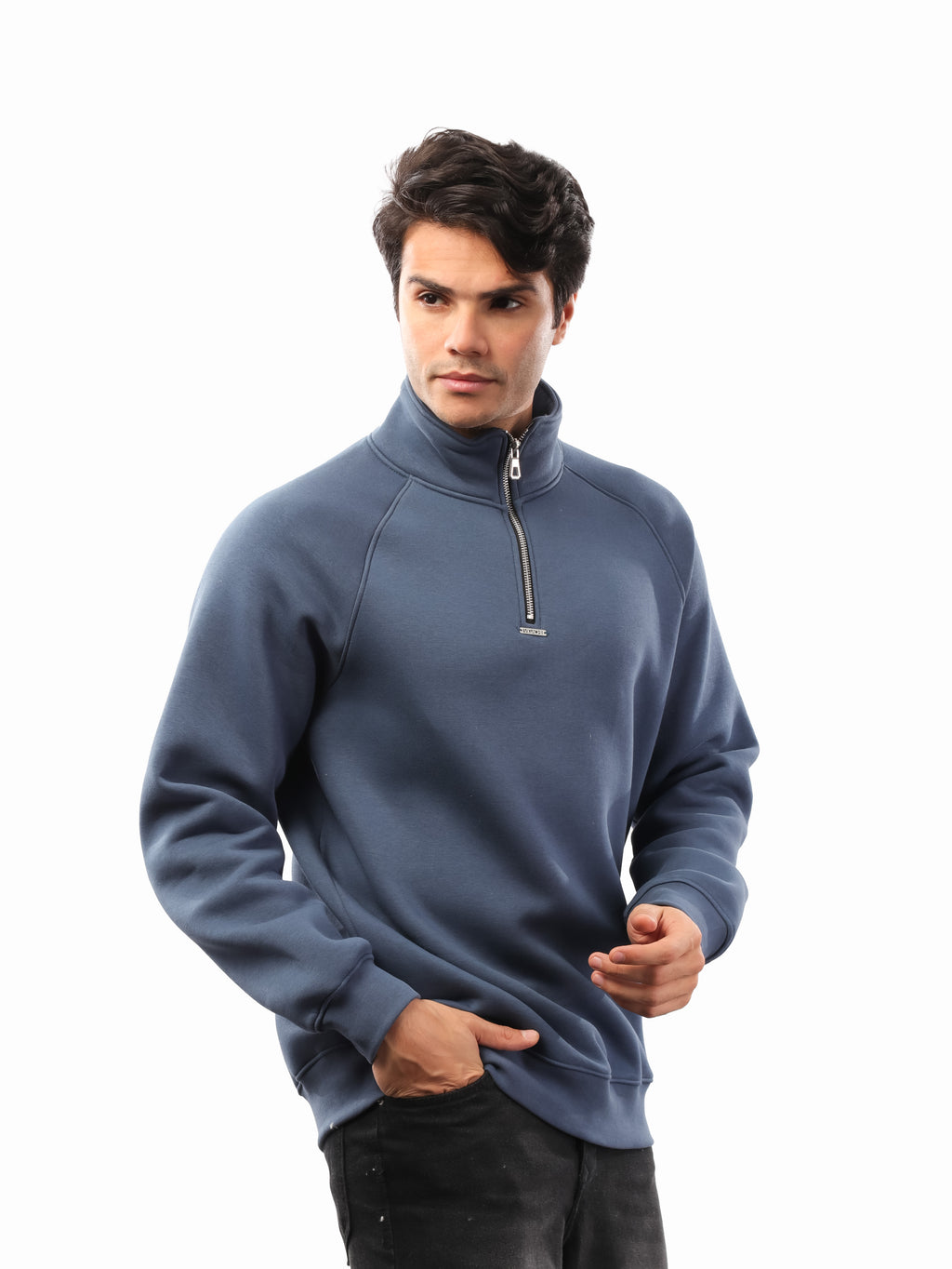 سويت شيرت ياقة سادة