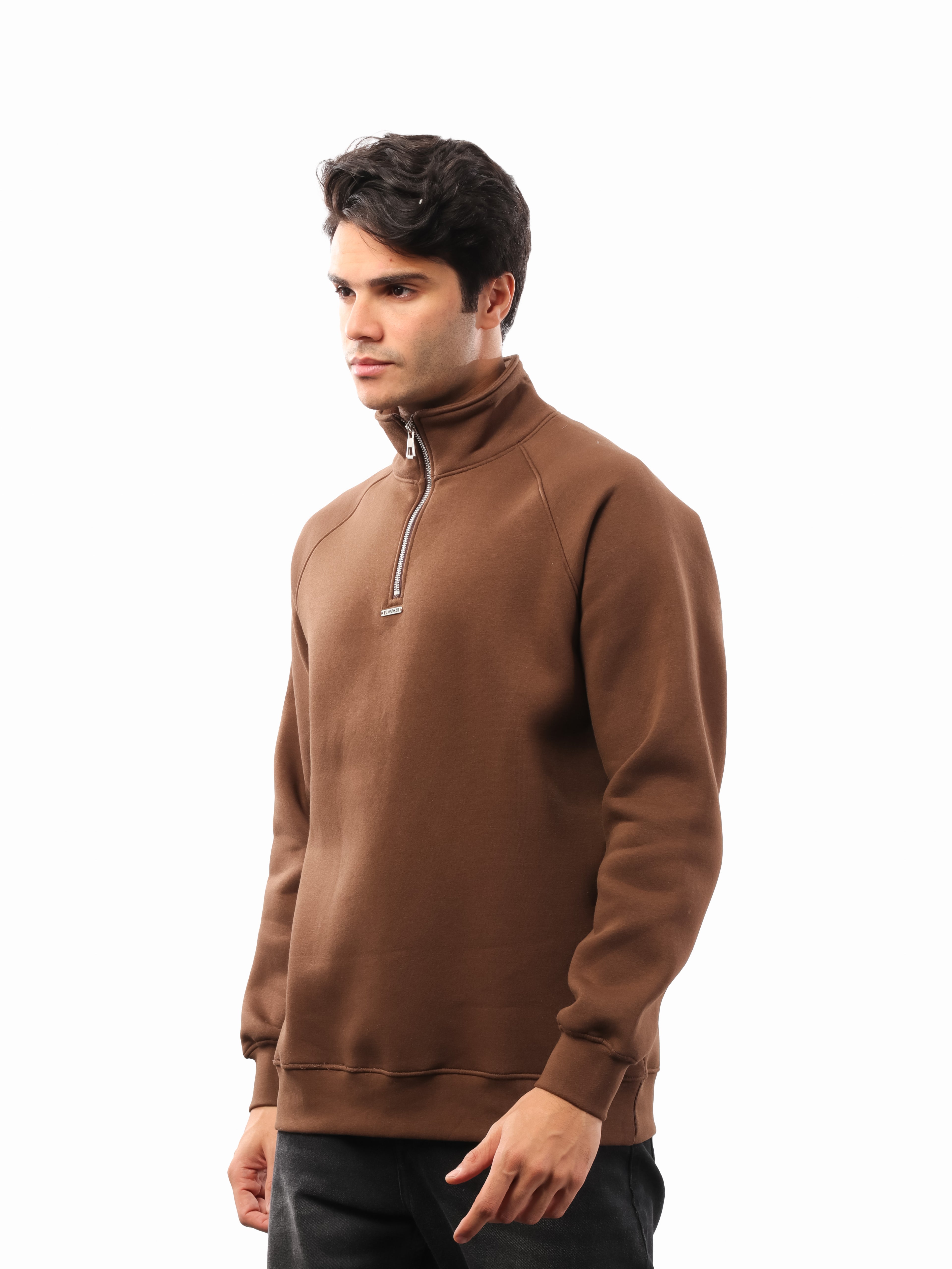 سويت شيرت ياقة سادة