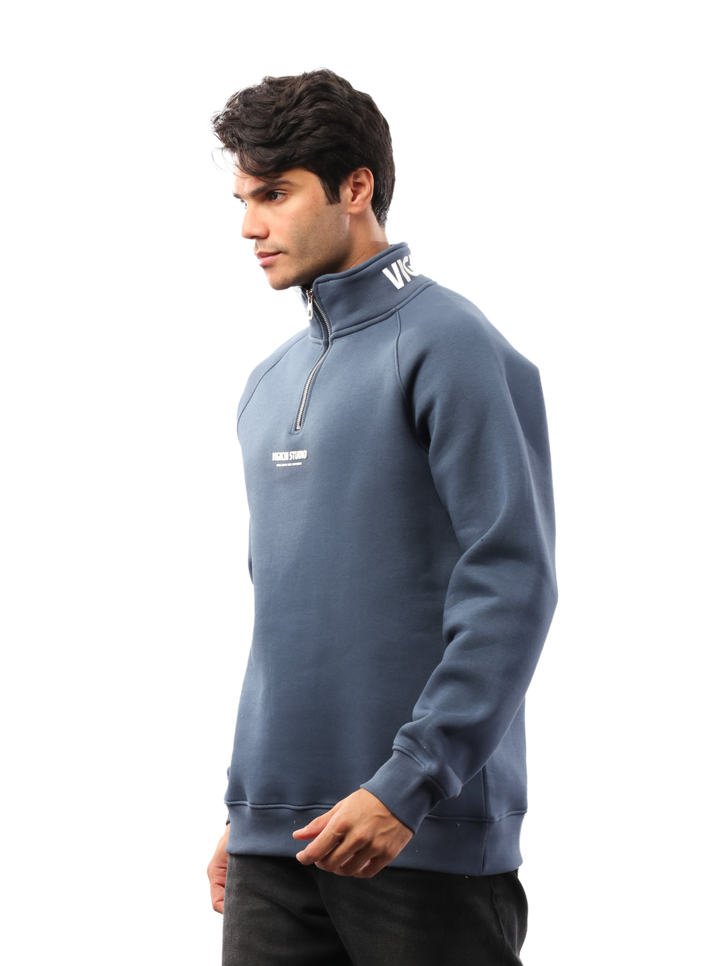 سويت شيرت ياقة ربع سوسته - studio