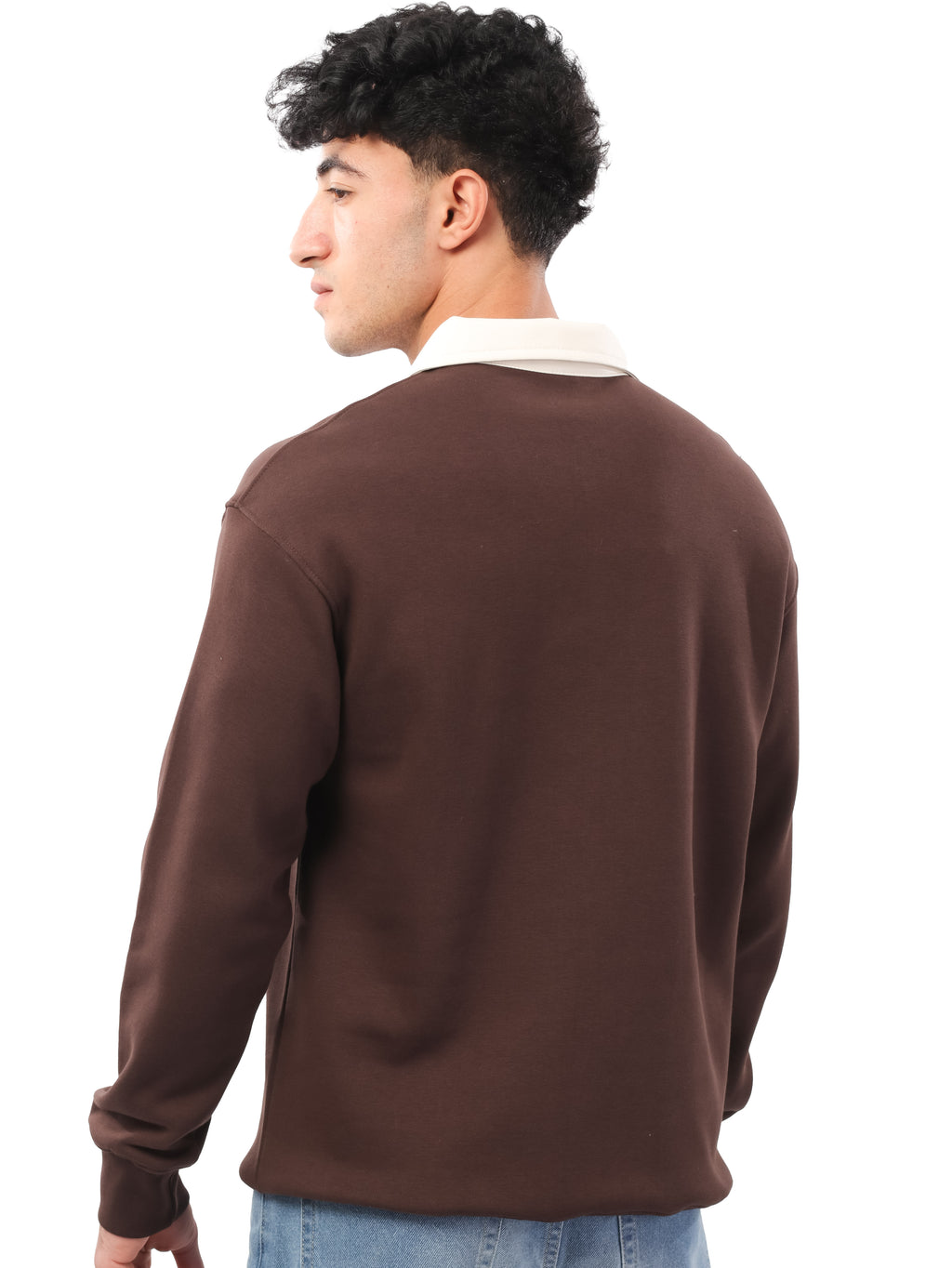 سويت شيرت سادة بياقة