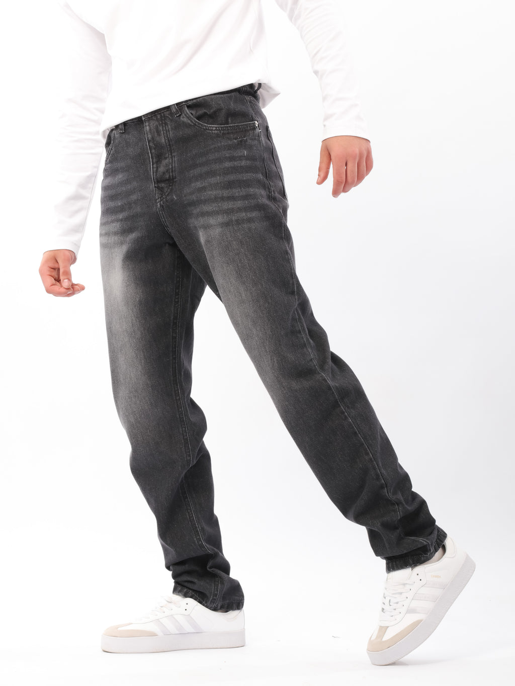 بنطلون جينز - Wide Straight-Leg