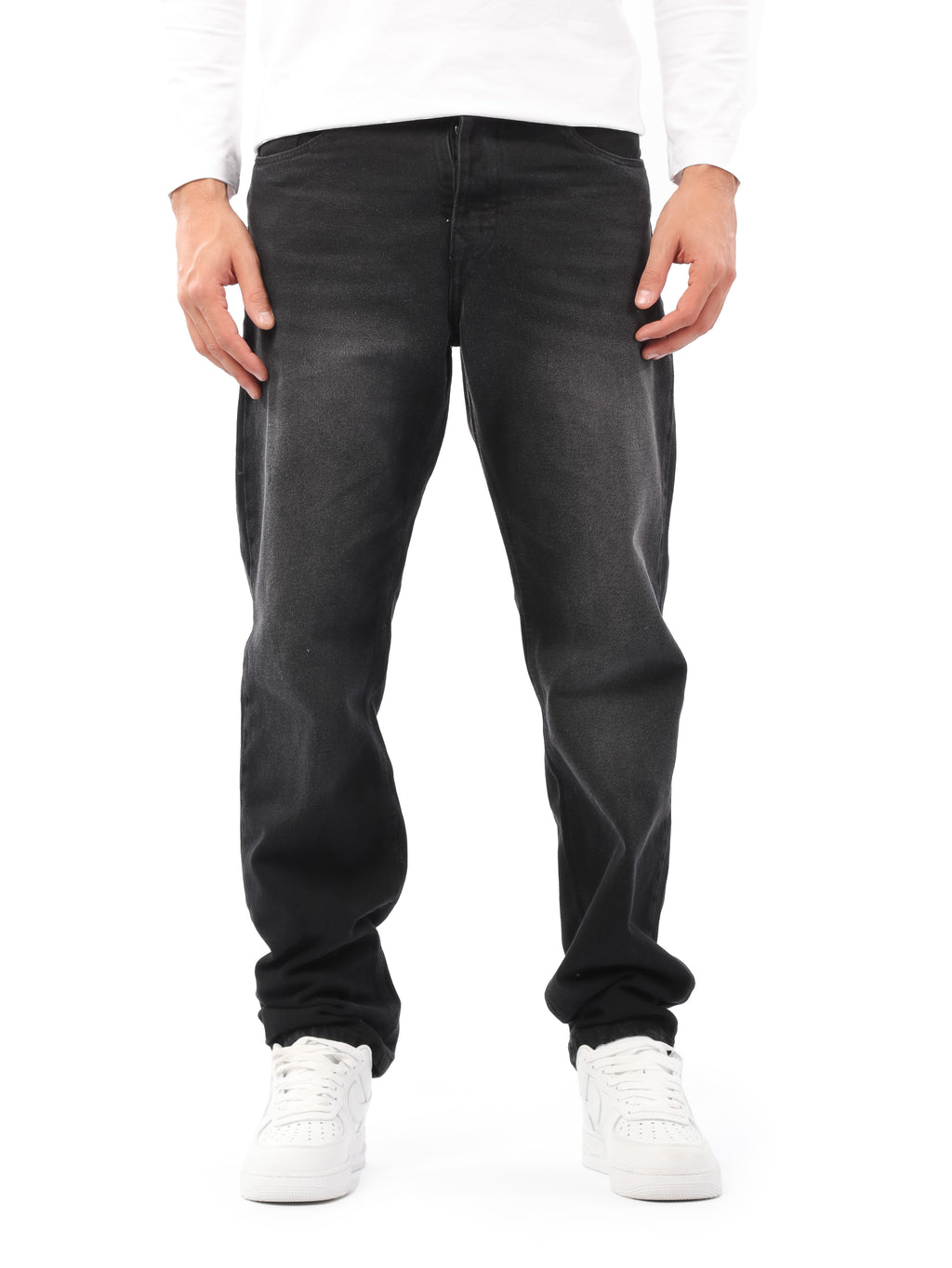 بنطلون جينز - Wide Straight-Leg