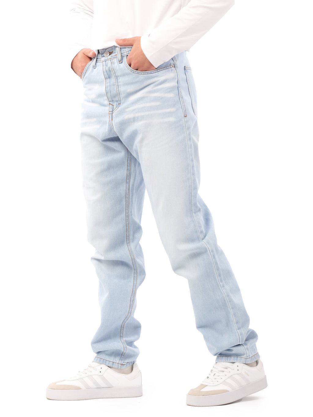 بنطلون جينز - Wide Straight-Leg