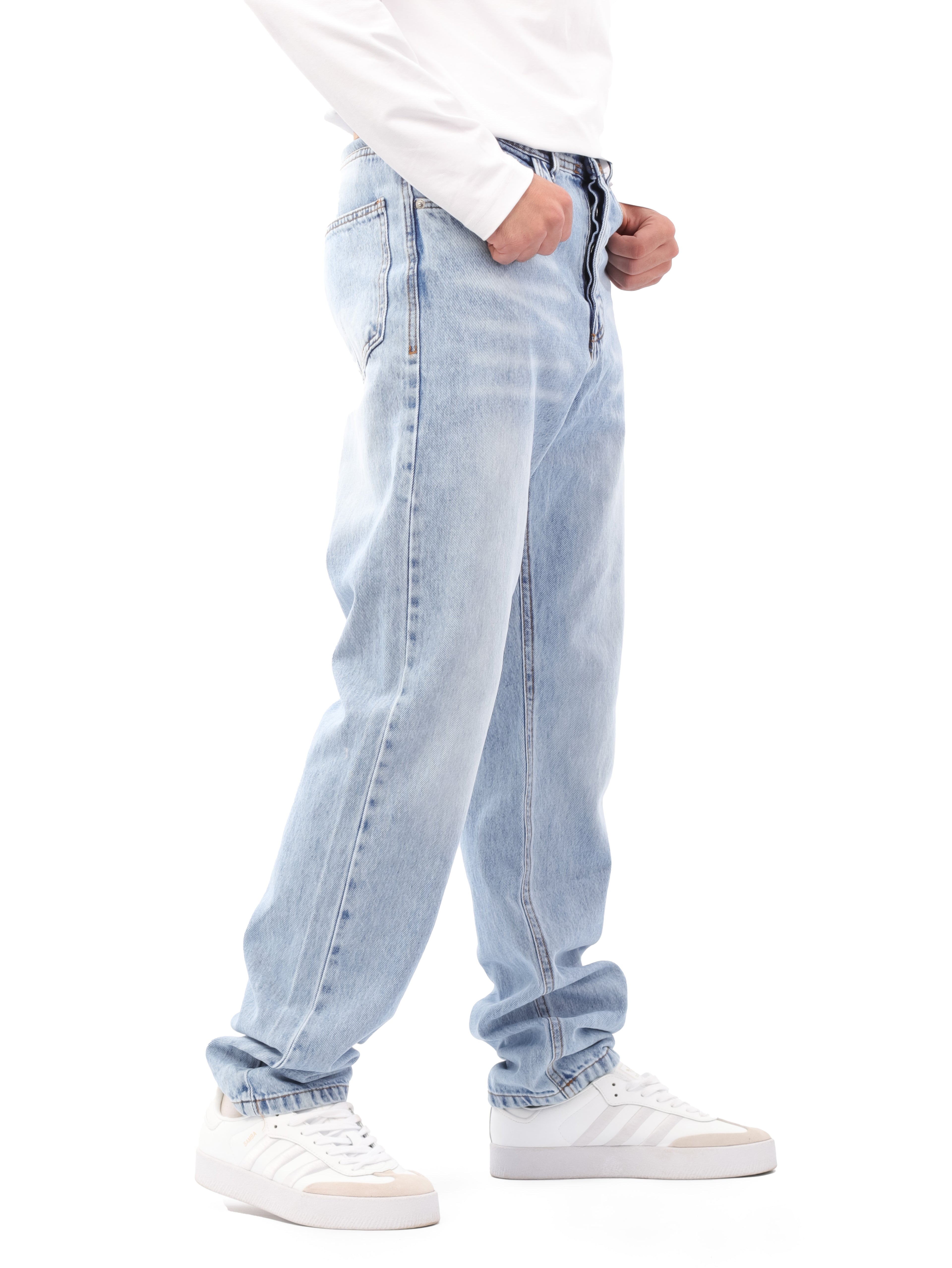 بنطلون جينز - Wide Straight-Leg