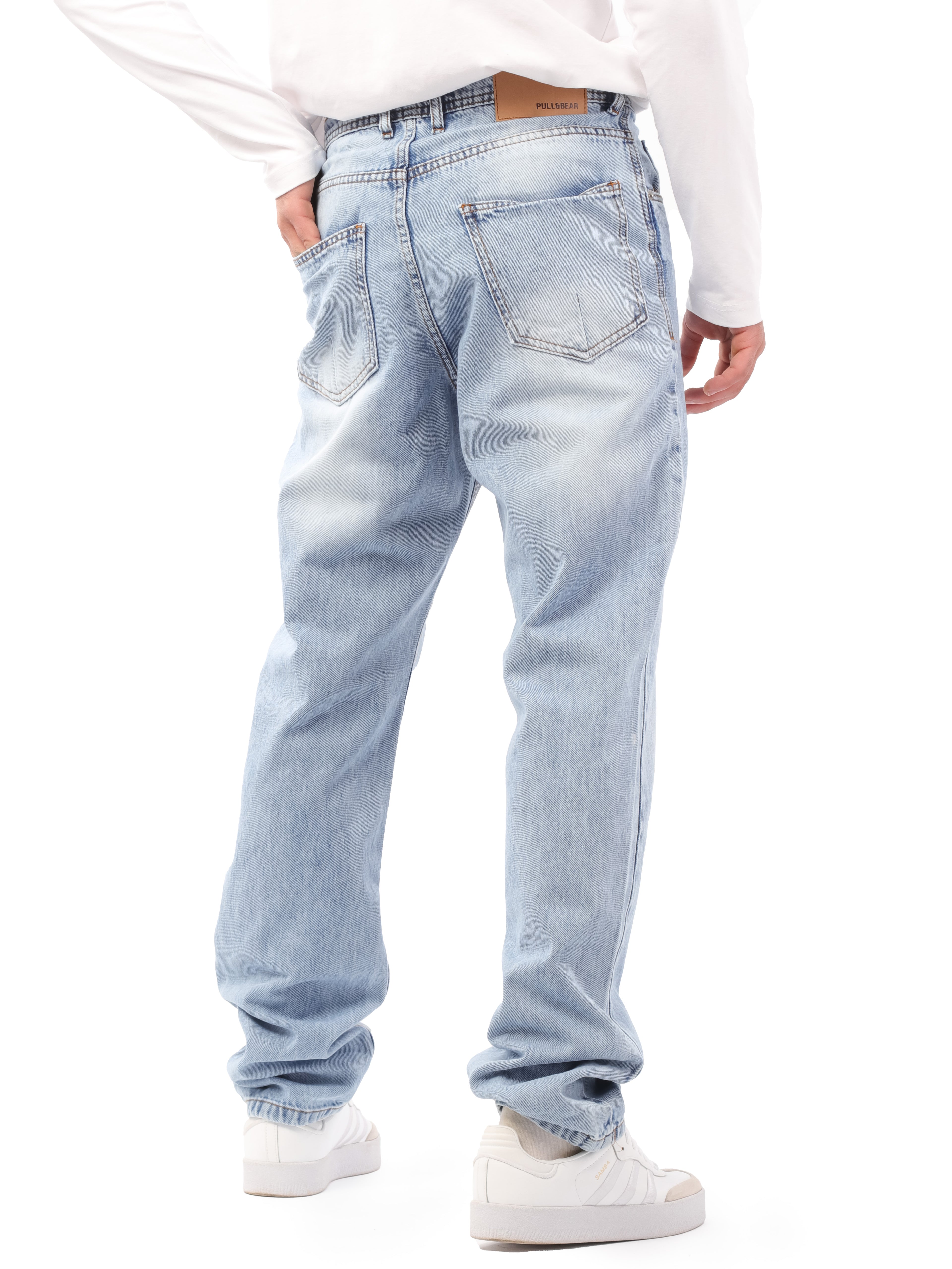 بنطلون جينز - Wide Straight-Leg